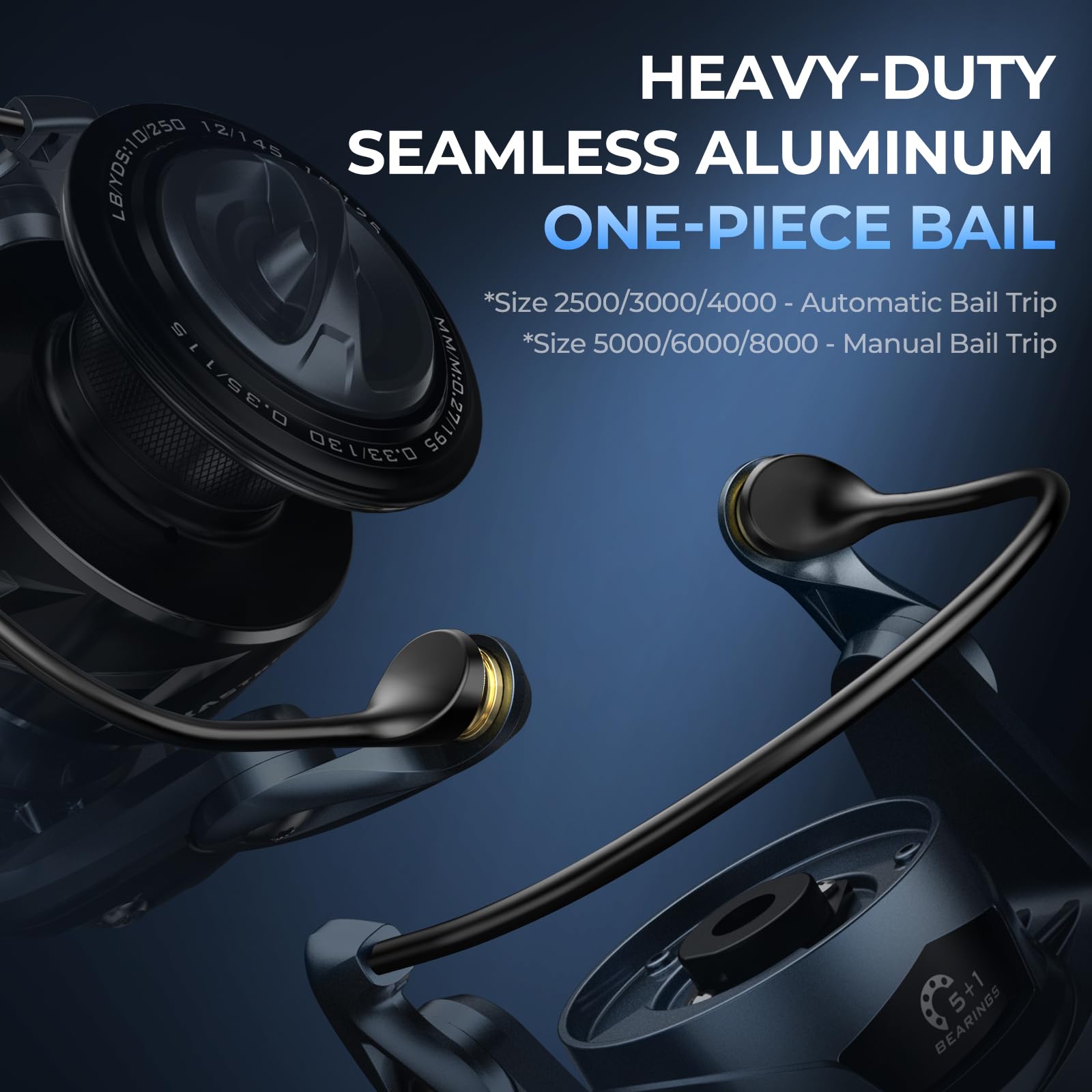 KastKing ReKon Saltwater Fishing Rod and Reel Combo, Fishing Poles & Reels Combo, Graphite Blank, Zirconia Rings, NyliTech Frame & Rotor, EVA Handle, Uplock Reel Seat - Image 9