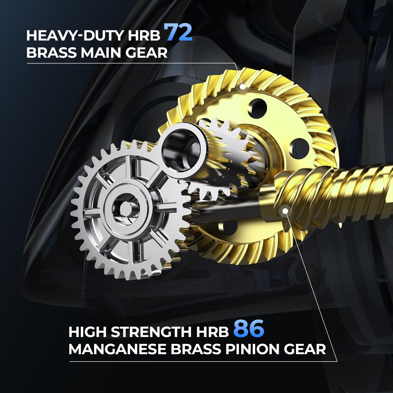 KastKing ReKon Saltwater Spinning Fishing Reel – Up to 55LBs Max Drag Big Game Fishing Reel - Innovative NyliTech Body- Water Resistant - MaxiDur 5+1+1 Corrosion-Resistance Bearing System - Image 6