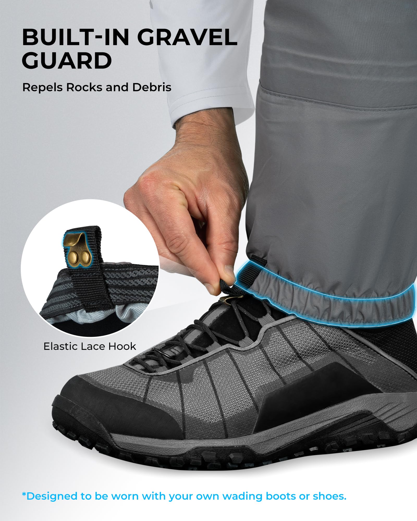 KastKing RiverWalker Hip Waders, Breathable Waterproof Stockingfoot Hip Waders with 4mm Neoprene Booties, Fishing Waders - Image 5