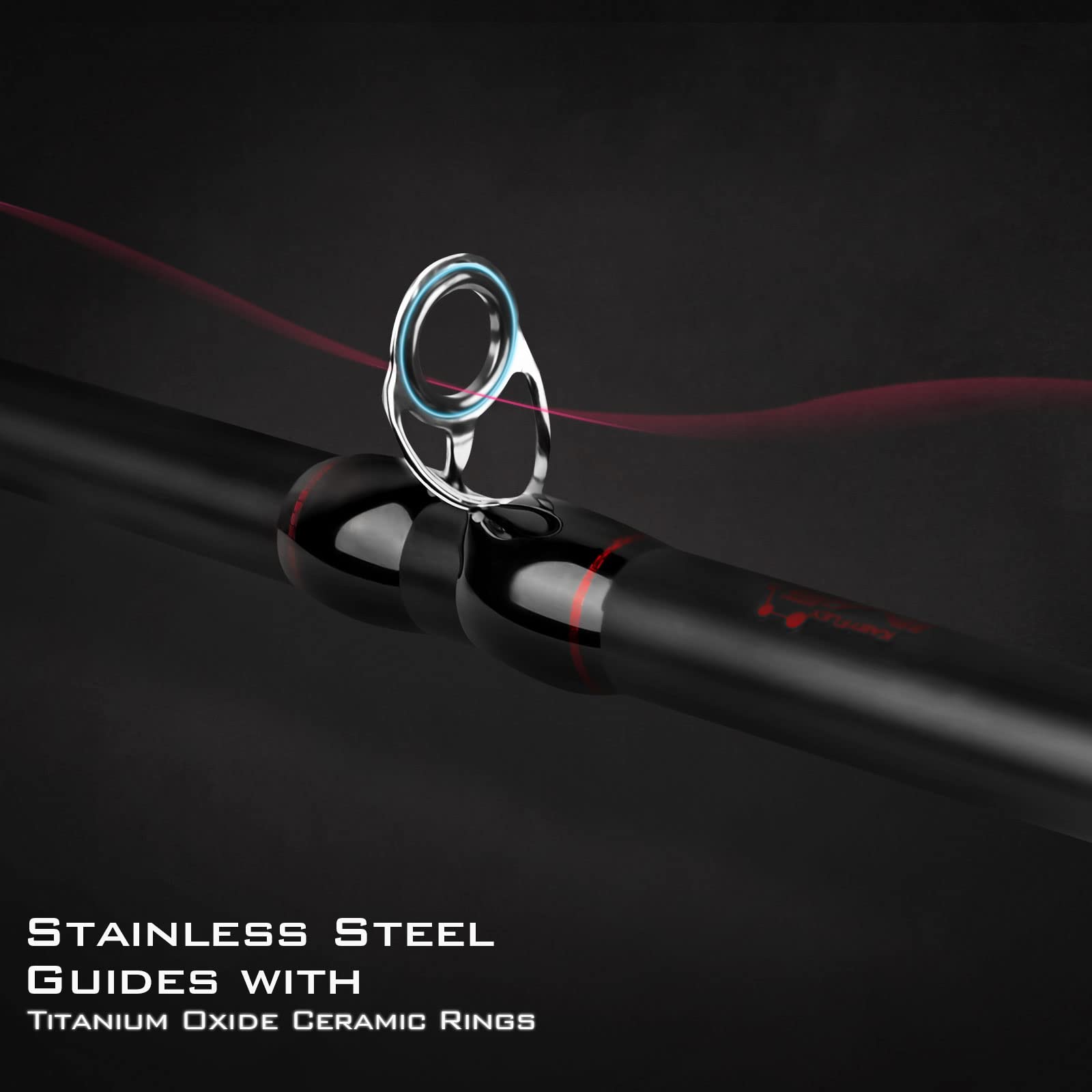 KastKing Royale Advantage Fishing Rod, Spinning Rod & Casting Rod, IM6 Graphite Blanks, 2-Pieces Rods with Extra Tip Section,KastFlex Technology, Power Transition System, EVA Handle - Image 5