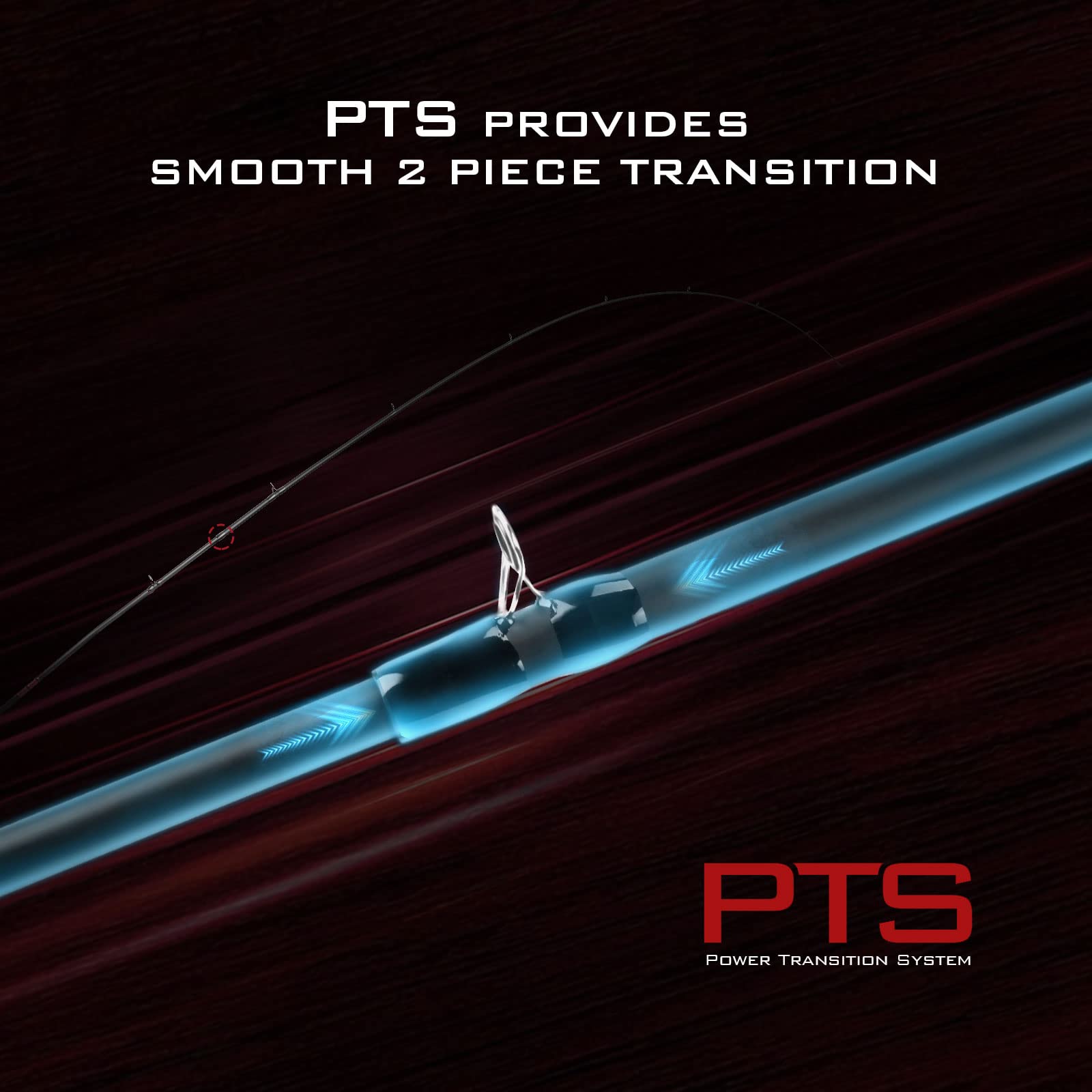 KastKing Royale Advantage Fishing Rod, Spinning Rod & Casting Rod, IM6 Graphite Blanks, 2-Pieces Rods with Extra Tip Section,KastFlex Technology, Power Transition System, EVA Handle - Image 6