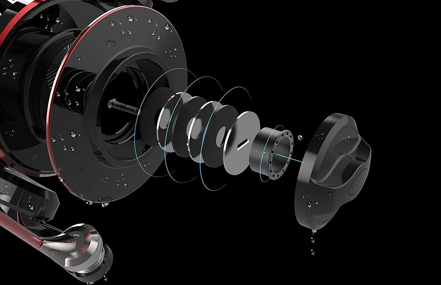 KastKing Sharky Baitfeeder III Spinning Reel 10+1 Shielded Stainless Steel BB - Carbon Fiber Drag for Live Liner Bait Fishing Action - Image 9