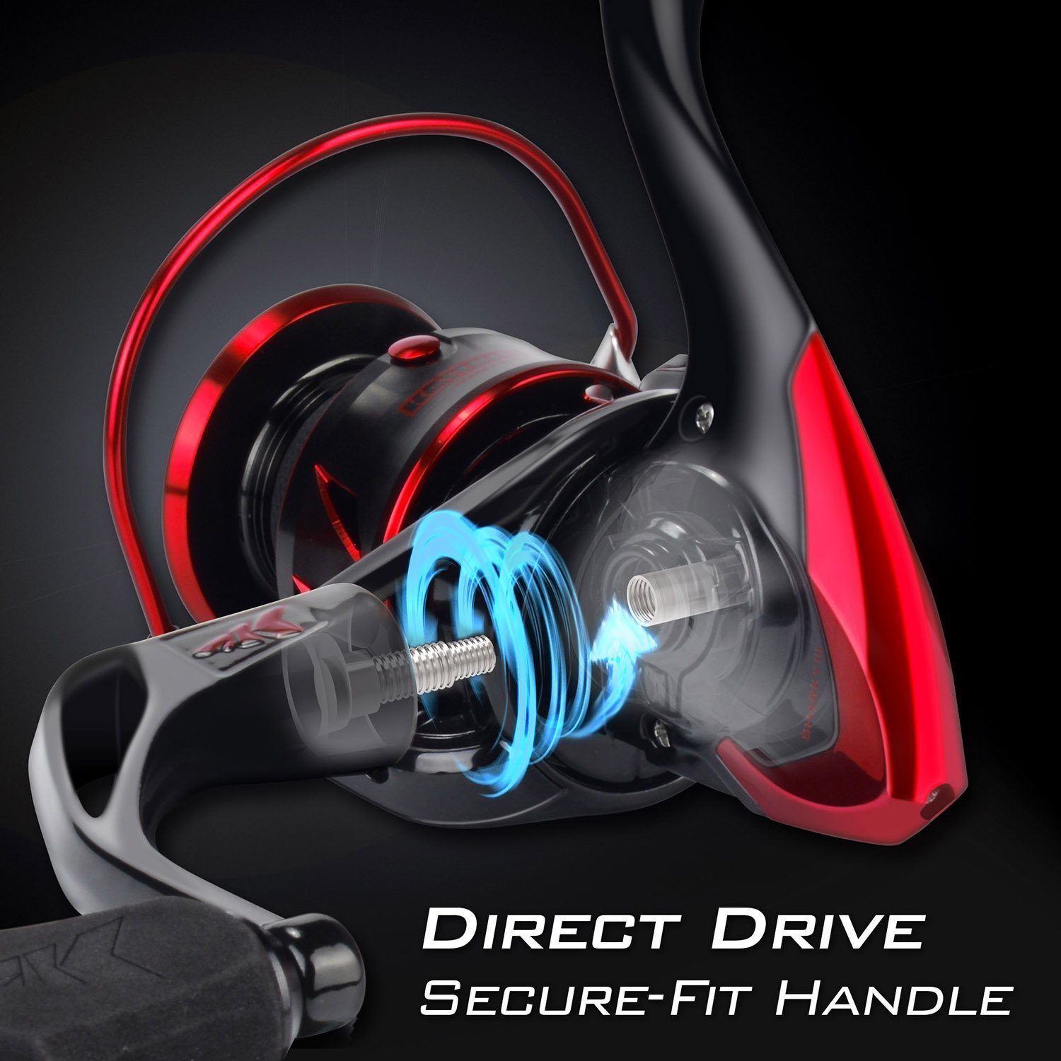 KastKing Sharky Spinning Reel – 5.2:1 & 6.2:1 Gear Ratios, Carbon Fiber Drag 33–39.5LB, 10+1 Stainless Bearings, Lightweight Nylitech Body, Oversize Shaft, for Saltwater & Freshwater - Image 6