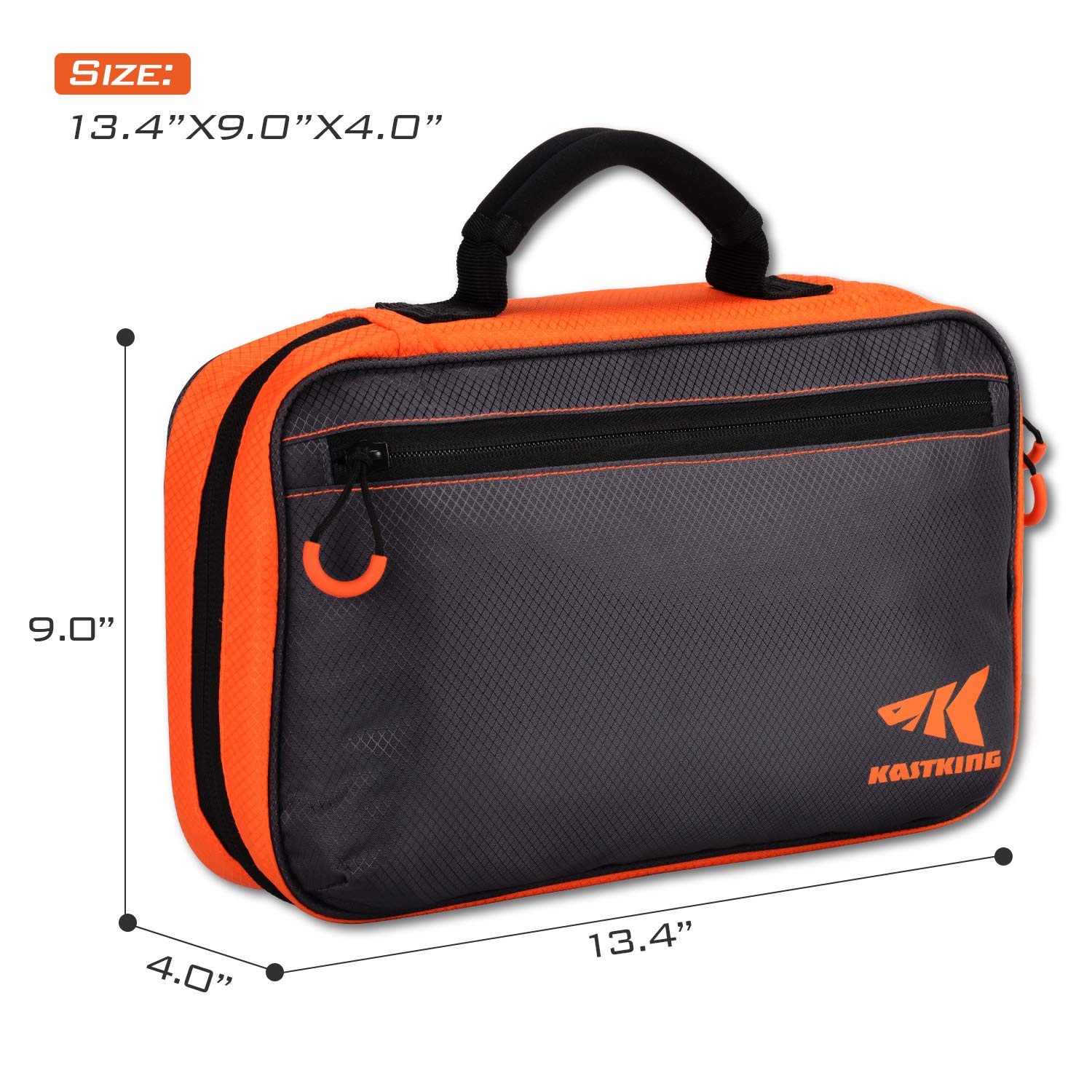 KastKing Signature Lure Bag Utility Binder Tackle Bag - Fishing Gear, Self-Healing Zippers & Padded Handle Design - Image 6