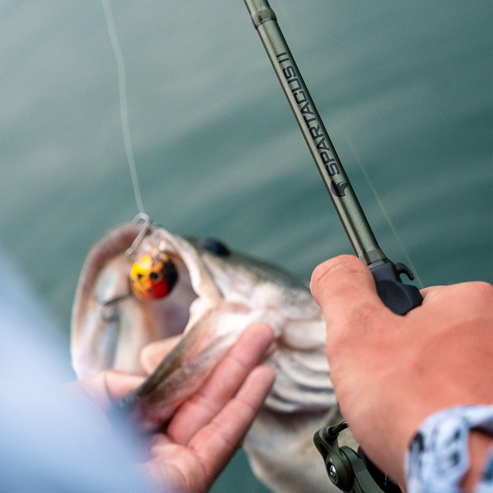 KastKing Spartacus II Fishing Rods - IM6 Graphite Blanks Casting & Spinning Rods, 2-Piece Rods with Extra Tip Section, PTS Power Transition System, KastFlex Technology, Rubber Cork Handle - Image 11