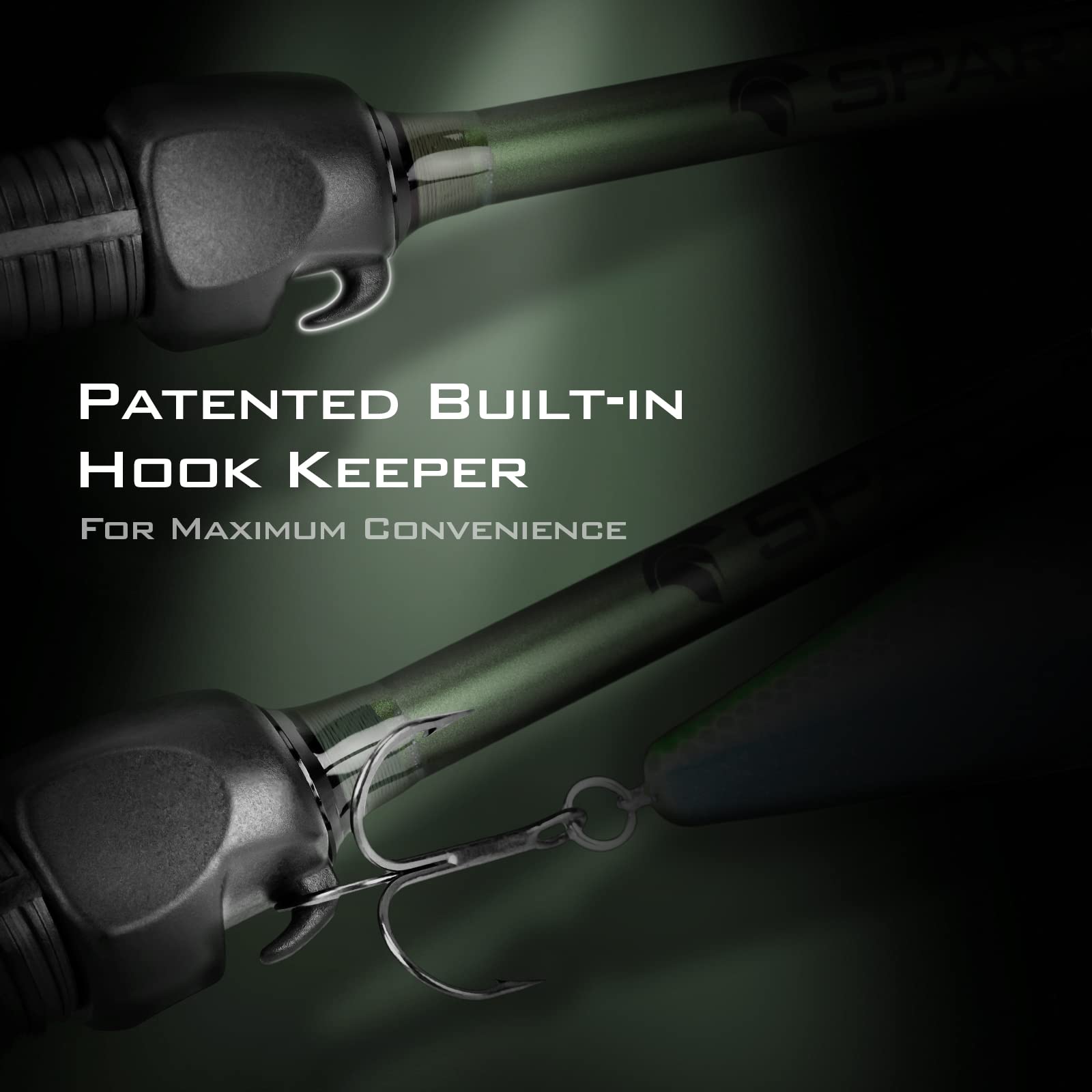 KastKing Spartacus II Fishing Rods - IM6 Graphite Blanks Casting & Spinning Rods, 2-Piece Rods with Extra Tip Section, PTS Power Transition System, KastFlex Technology, Rubber Cork Handle - Image 8