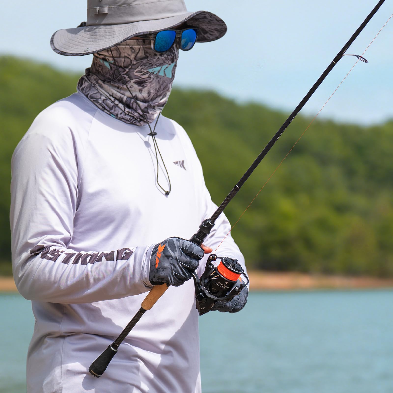 KastKing Spartacus II Plus Twin-Tip Spinning & Casting Rods, IM6 Graphite Blanks, Stainless Steel Frame with Zirconium Oxide Rings, 2-Piece Rods with Extra Tip Section, PTS, No-Slip Grip, Hook Keeper - Image 11