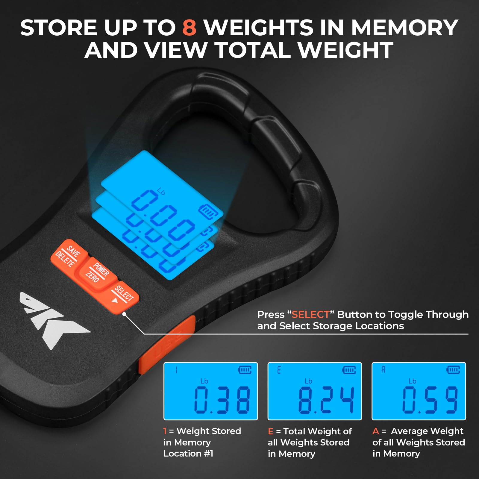 KastKing ToughTide Fishing Scale, USB Charging, 65lb Capacity, Ultra-Thin Digital Fish Scale, LCD Display, Ergonomic Handle, Fish Scales Digital Weight, Fishing Accessories for Men - Image 9