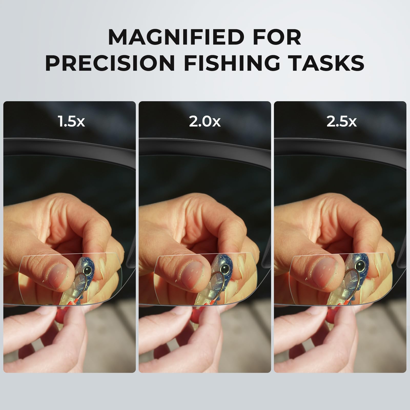 KastKing Tugaloo Semi-Rimless Bifocal Polarized Reader Sunglasses, Bi-focal x1.5 x2.0 x2.5 Magnifications, UV Protection - Image 5