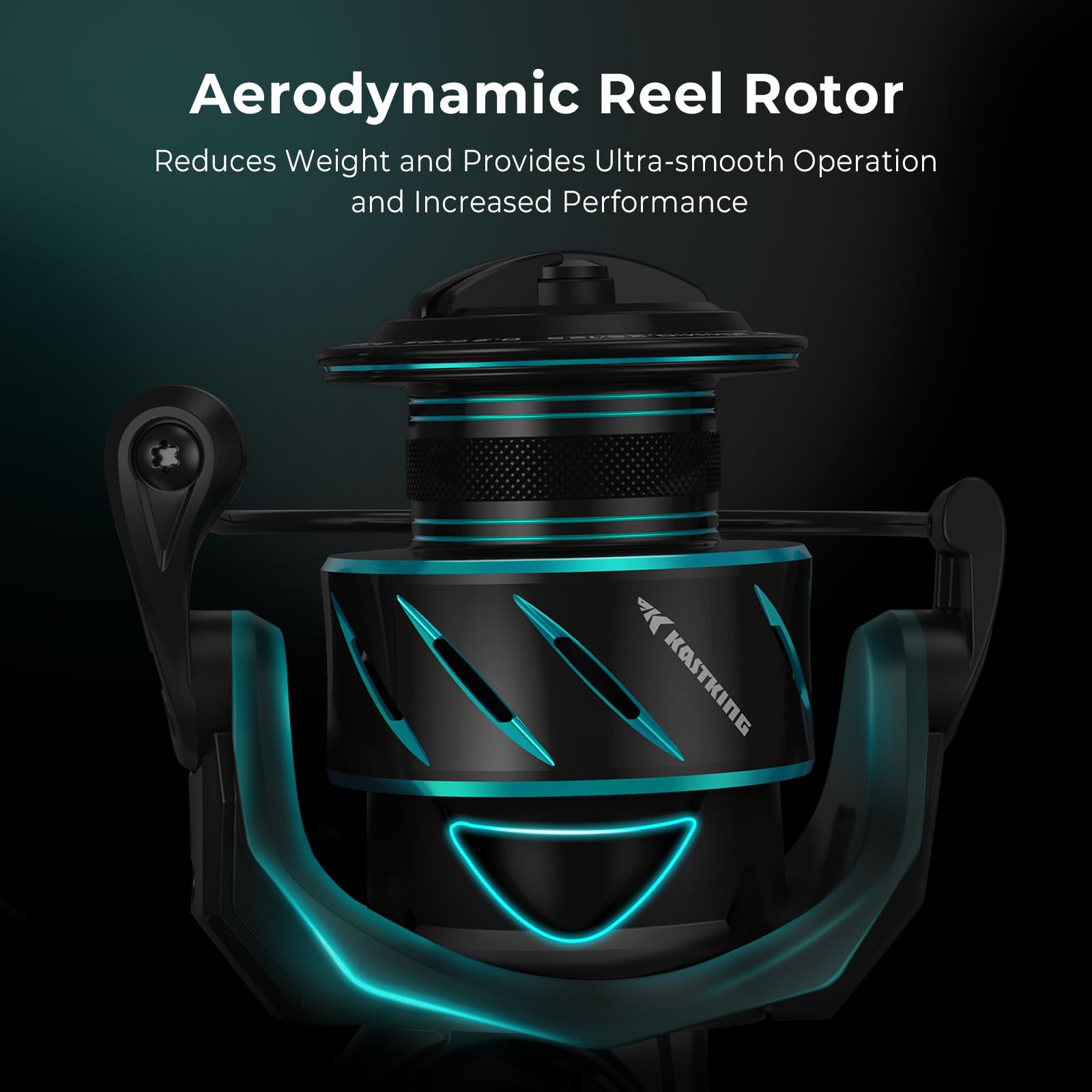 KastKing Verus Spinning Fishing Reel, 2025 Model, Ultra Lightweight 6.8oz Spinning Reel, Aerodynamic Reel Rotor, 6.2:1 Gear Ratio, Up to 22lbs Max Drag, EVA/3A Cork Handle Knobs - Image 3