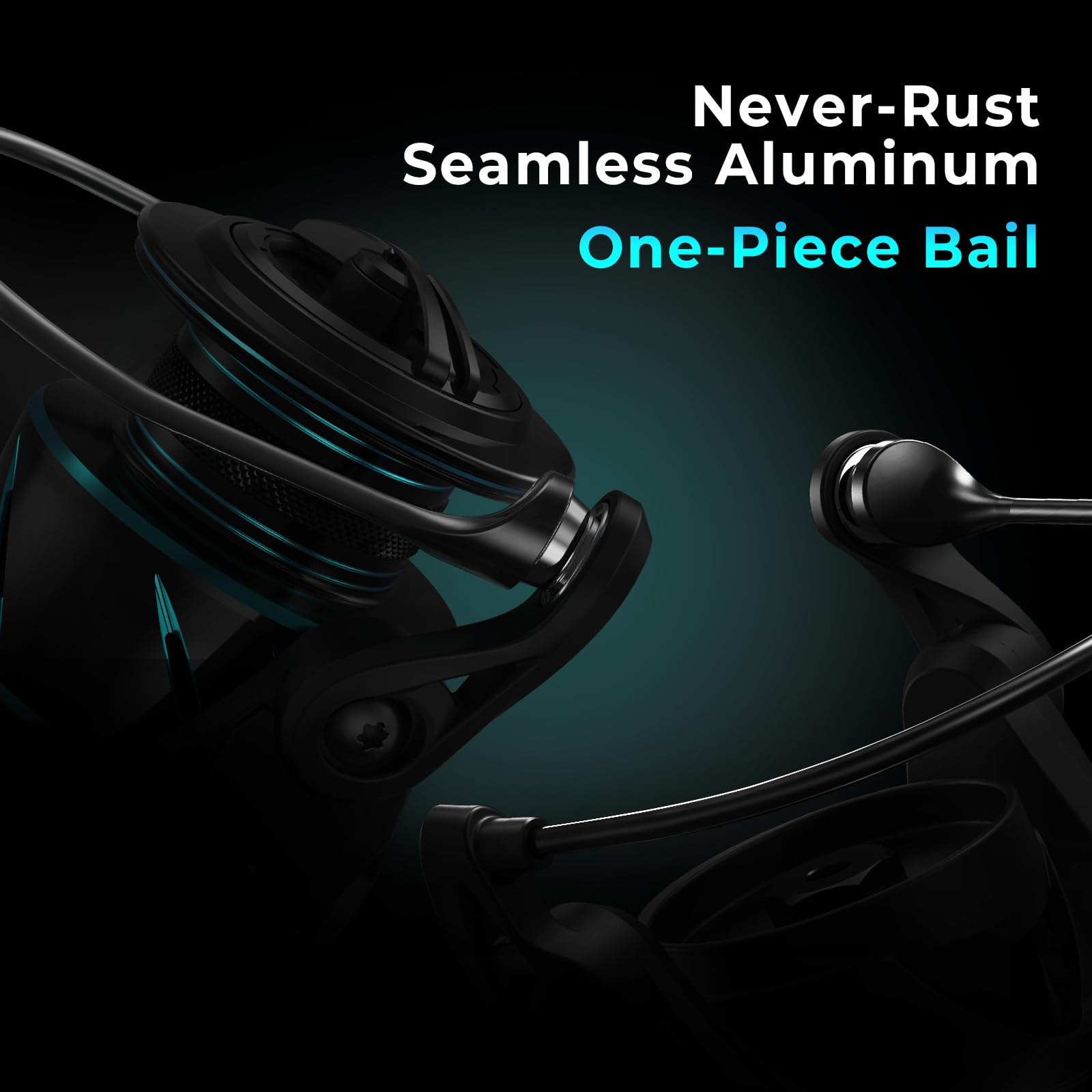 KastKing Verus Spinning Fishing Reel, 2025 Model, Ultra Lightweight 6.8oz Spinning Reel, Aerodynamic Reel Rotor, 6.2:1 Gear Ratio, Up to 22lbs Max Drag, EVA/3A Cork Handle Knobs - Image 4