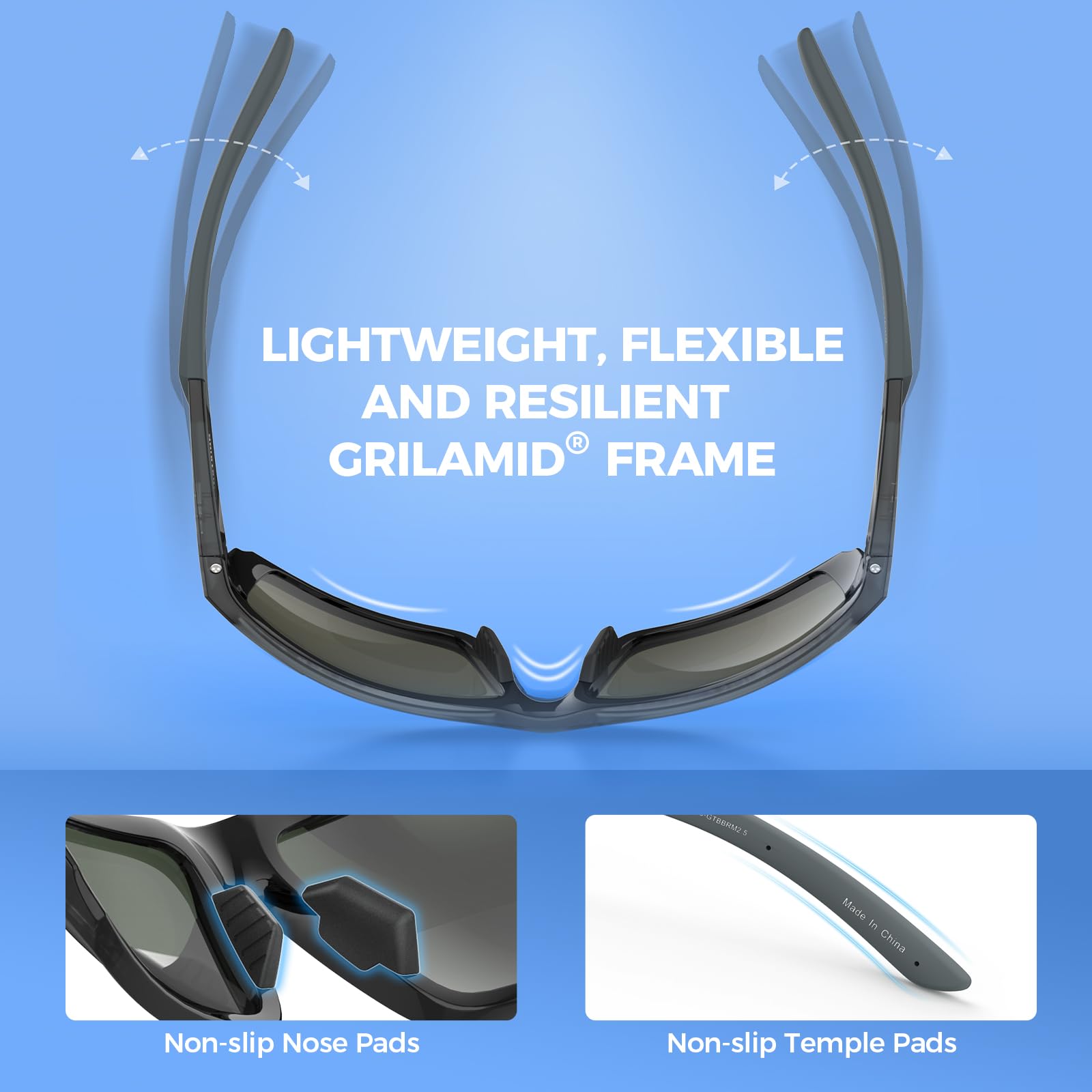 KastKing Waccamaw Polarized Bifocal Sunglasses, x1.5 x2.0 x2.5 Magnifications, Wrap Around Sport Reader Sunglasses for Men - Image 6