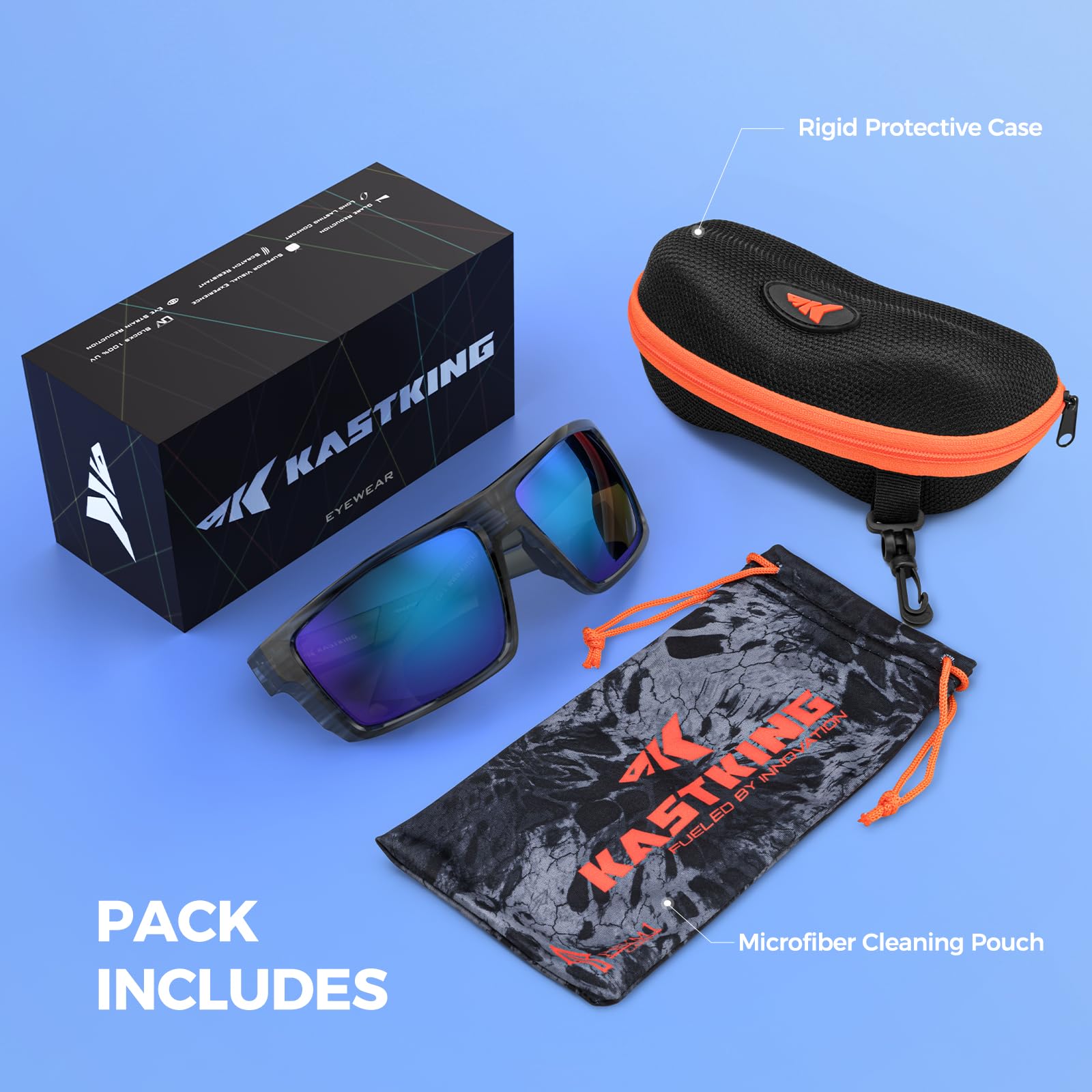 KastKing Waccamaw Polarized Bifocal Sunglasses, x1.5 x2.0 x2.5 Magnifications, Wrap Around Sport Reader Sunglasses for Men - Image 8