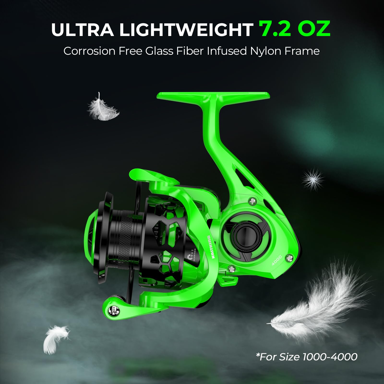 KastKing Zephyr Dual-tip Fishing Rod & Reel Combo, Dual Tips Section for Different Powers, IM6 Graphite 2Pc Blanks, KastFlex Technology, Rubber Cork Handle, Integrate Hook Keeper, 11 Models - Image 4