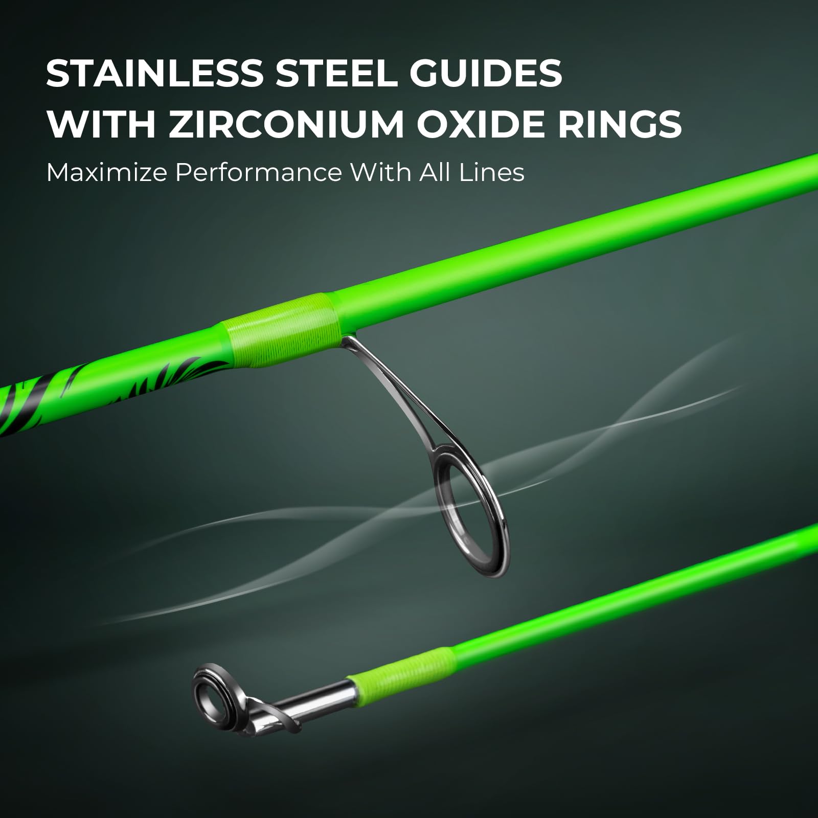 KastKing Zephyr Dual-tip Fishing Rod & Reel Combo, Dual Tips Section for Different Powers, IM6 Graphite 2Pc Blanks, KastFlex Technology, Rubber Cork Handle, Integrate Hook Keeper, 11 Models - Image 6